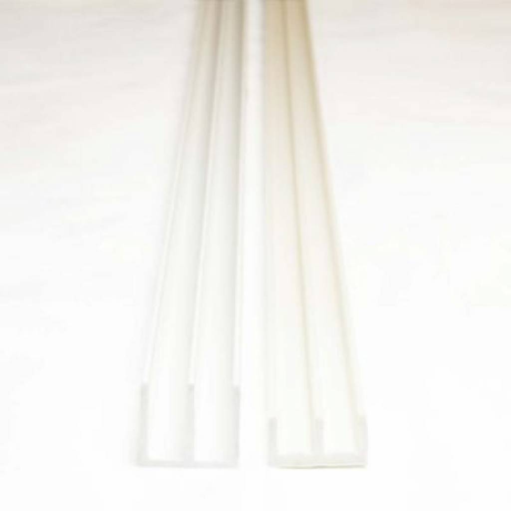 GLASFÜHRUNGSPROFILE 4 mm schwarz – weiß – silber